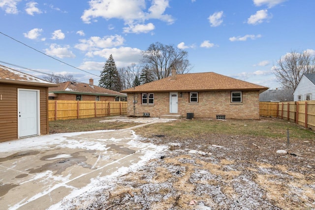 view of rear view of property