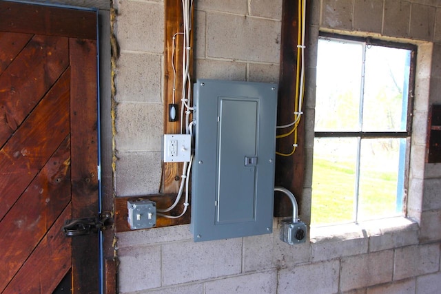 utility room featuring electric panel