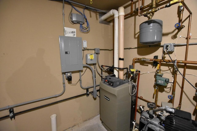 utility room featuring electric panel