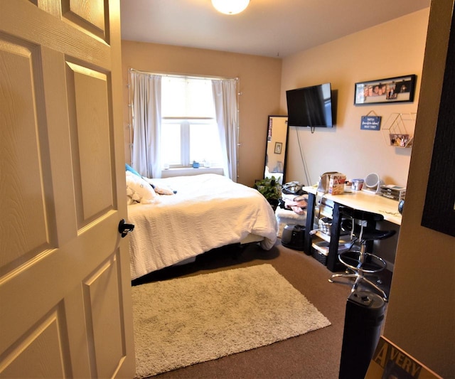 bedroom with carpet flooring