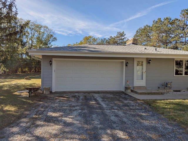 ranch-style house with a garage