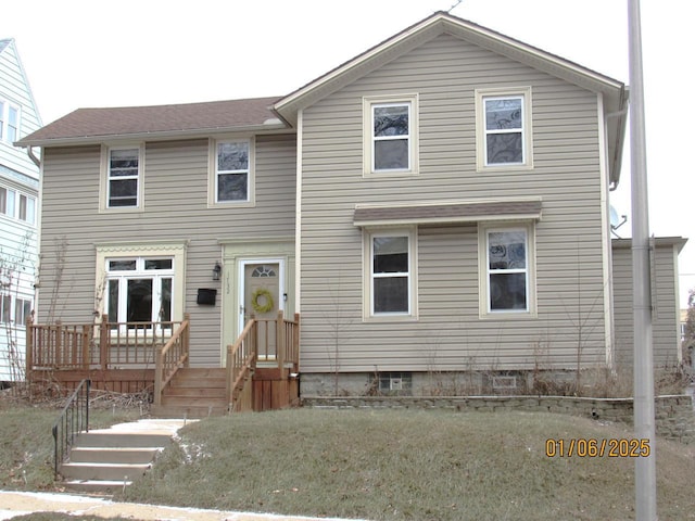 view of front of home