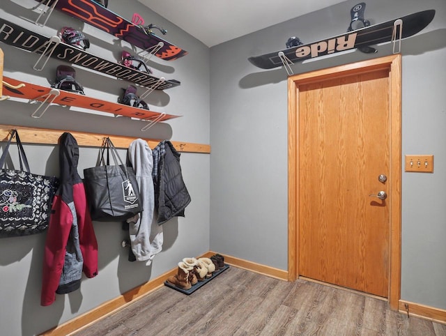 interior space featuring hardwood / wood-style floors