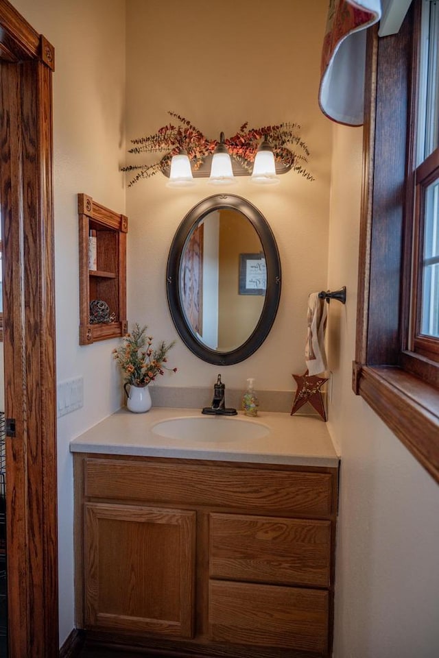 bathroom with vanity