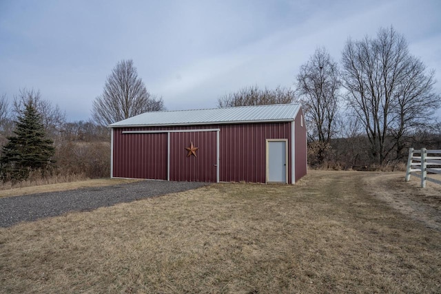 view of outbuilding