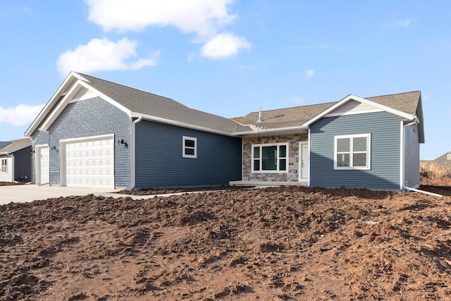 ranch-style house with a garage