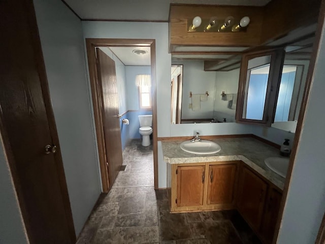 521 Oak Lodge Rd, Waterford, WI 53185 - bathroom featuring vanity and toilet