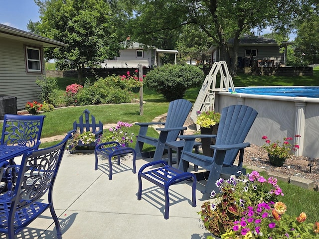 view of patio / terrace with cooling unit