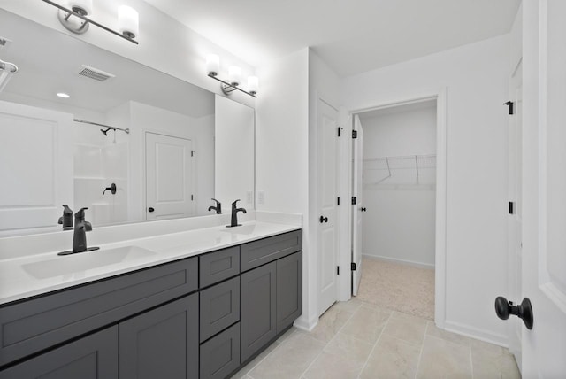 bathroom featuring vanity