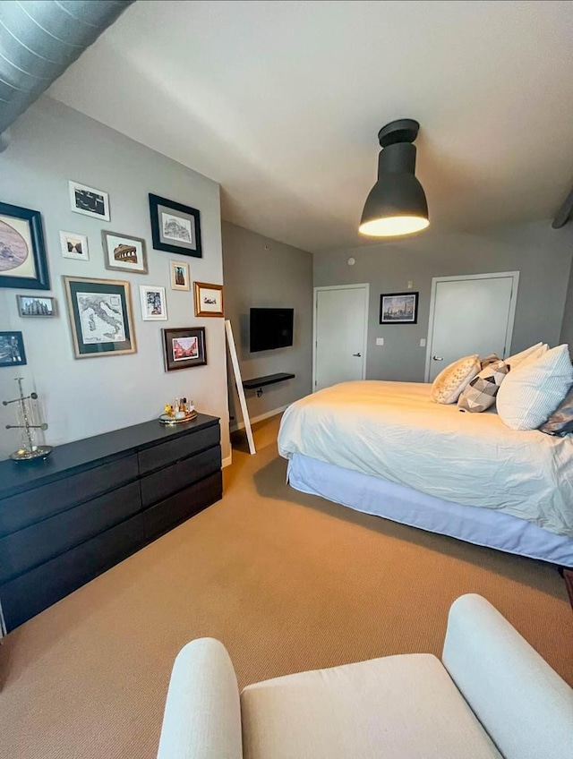 bedroom featuring carpet flooring