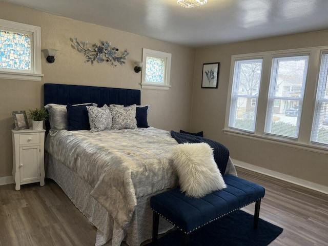 bedroom featuring hardwood / wood-style floors