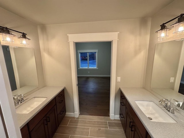 bathroom with vanity