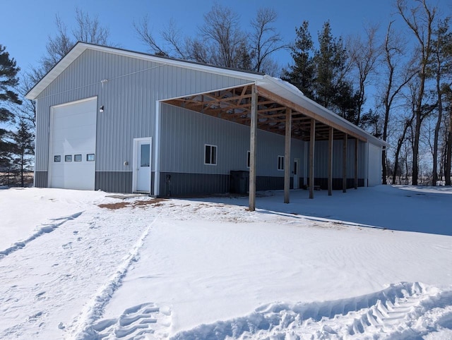 W3476 Chickadee Rd, Loyal, WI 54446 - snow covered structure with an outdoor structure