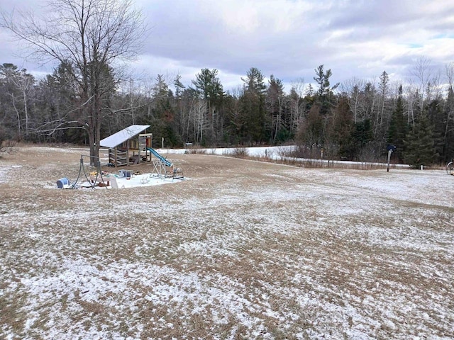 view of yard featuring a playground