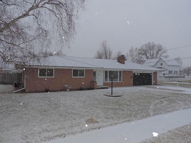 view of ranch-style home