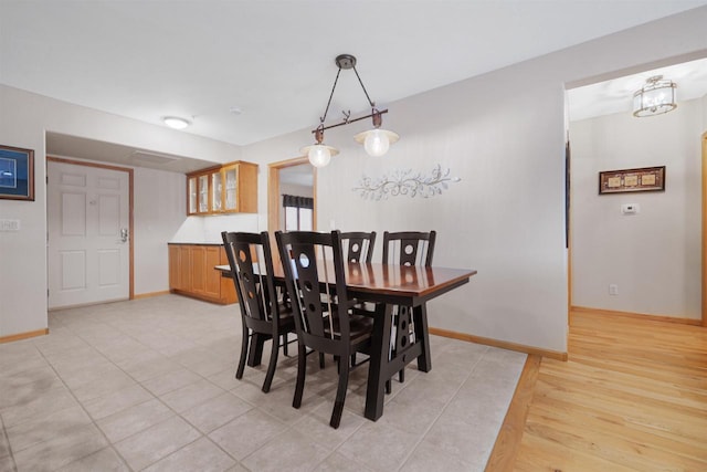 view of dining room