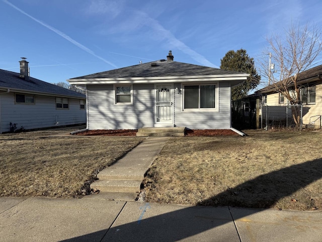 view of bungalow-style home