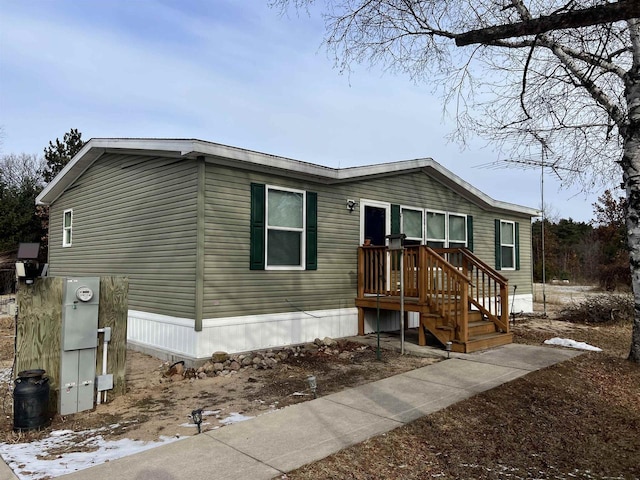 view of manufactured / mobile home