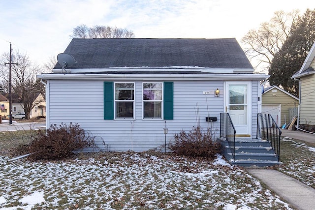 view of bungalow-style home