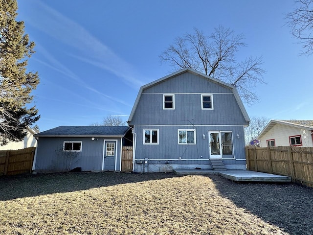 back of house featuring a patio