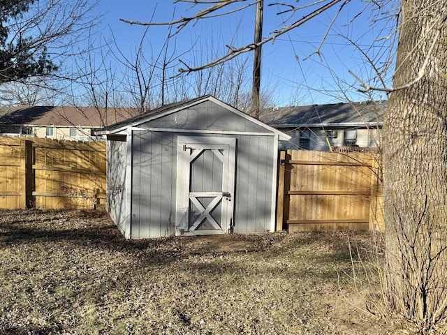 view of outdoor structure