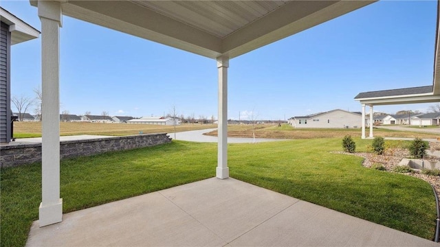 view of yard with a patio