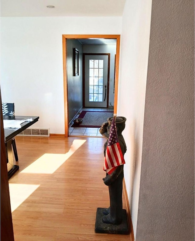 interior space featuring hardwood / wood-style flooring