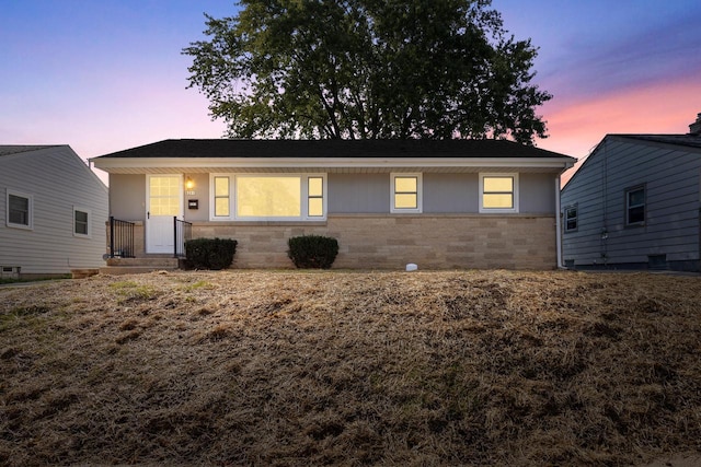 view of ranch-style house