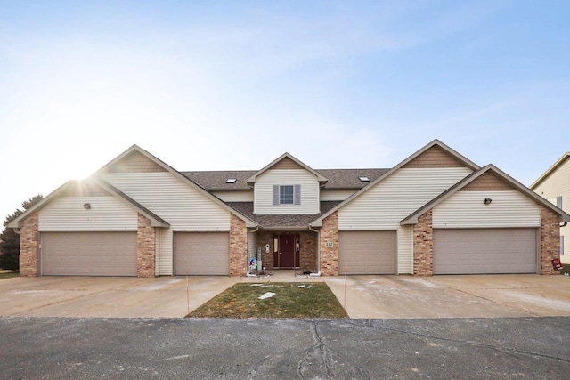 view of front of house featuring a garage