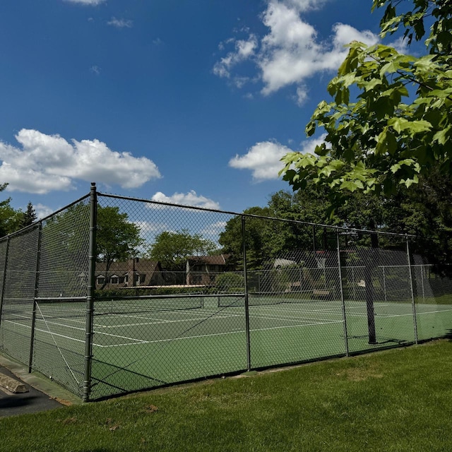 view of tennis court