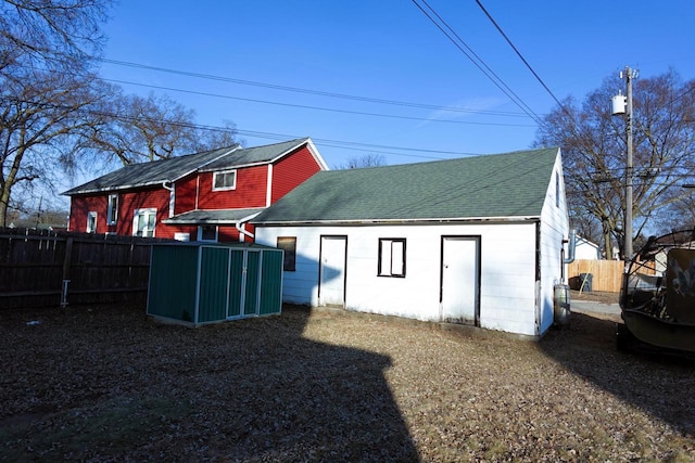 view of rear view of property