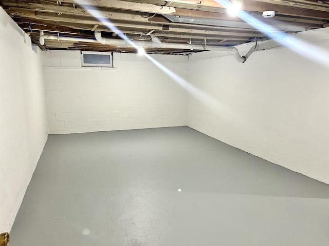 view of basement