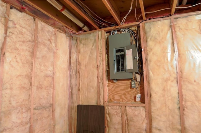 utility room featuring electric panel