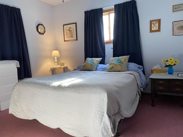 bedroom with carpet flooring