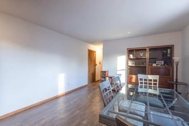 living room featuring wood-type flooring