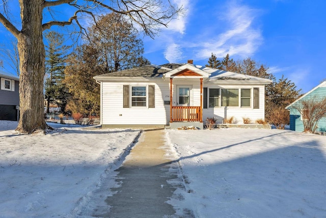 view of bungalow-style home