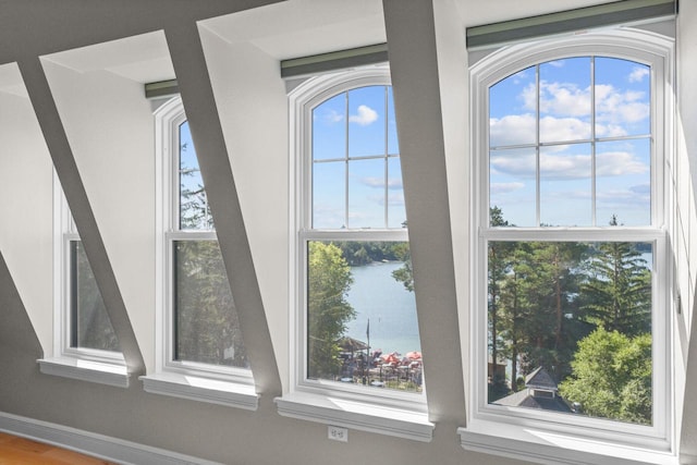 details with a water view