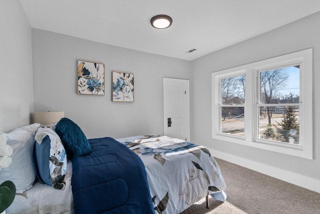 bedroom featuring carpet flooring