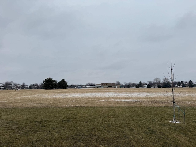 view of yard featuring a rural view