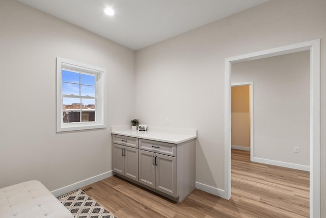 interior space with wood-type flooring