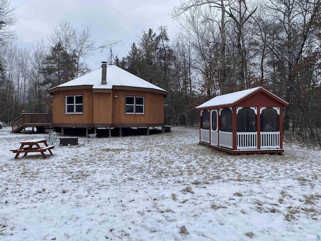 14239 S Eau Claire Acres, Gordon, WI 54838 - view of snow covered property