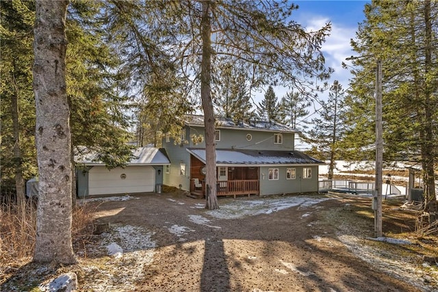 view of rear view of property