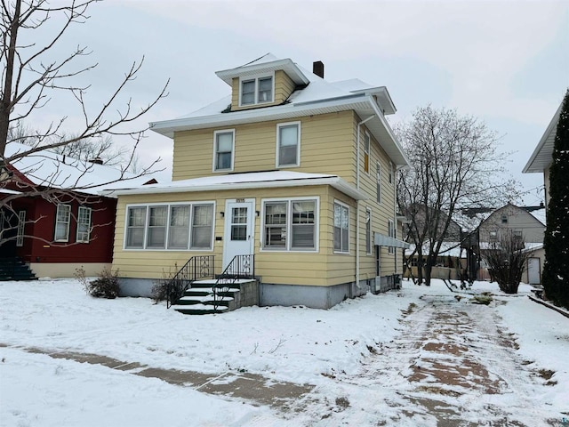 view of front of home