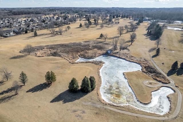 drone / aerial view featuring a rural view