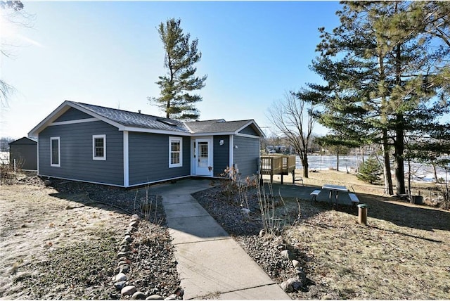 view of front of home