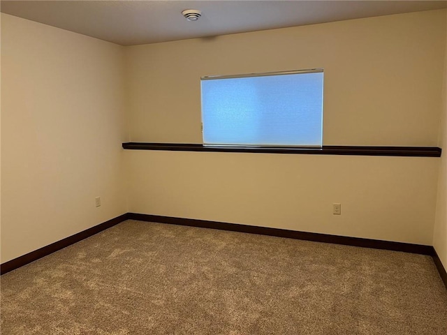 view of carpeted empty room