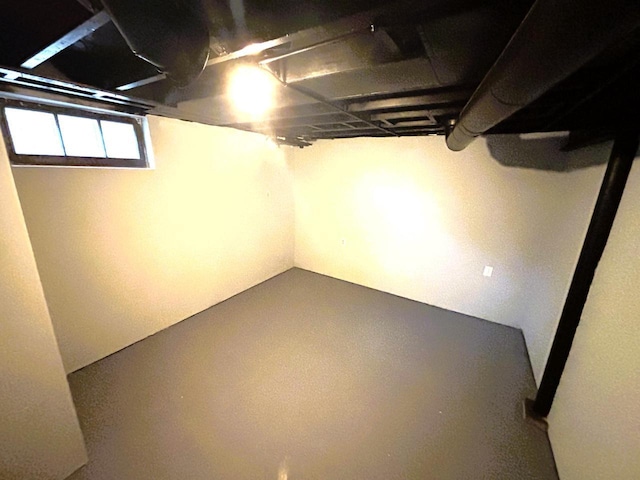 view of basement