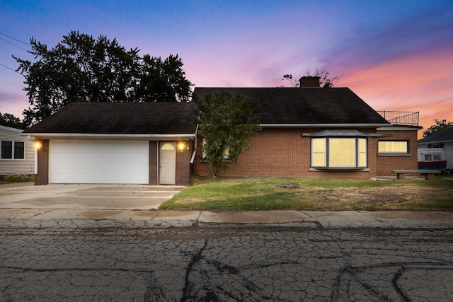 view of front of home featuring a garage