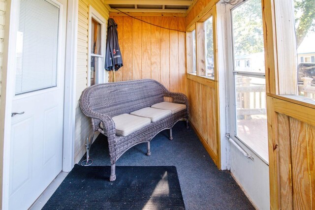 view of sunroom