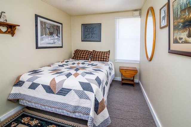 bedroom with carpet floors